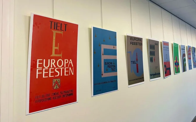 Sat tentoonstelling 65 jaar affiches europafeesten 1